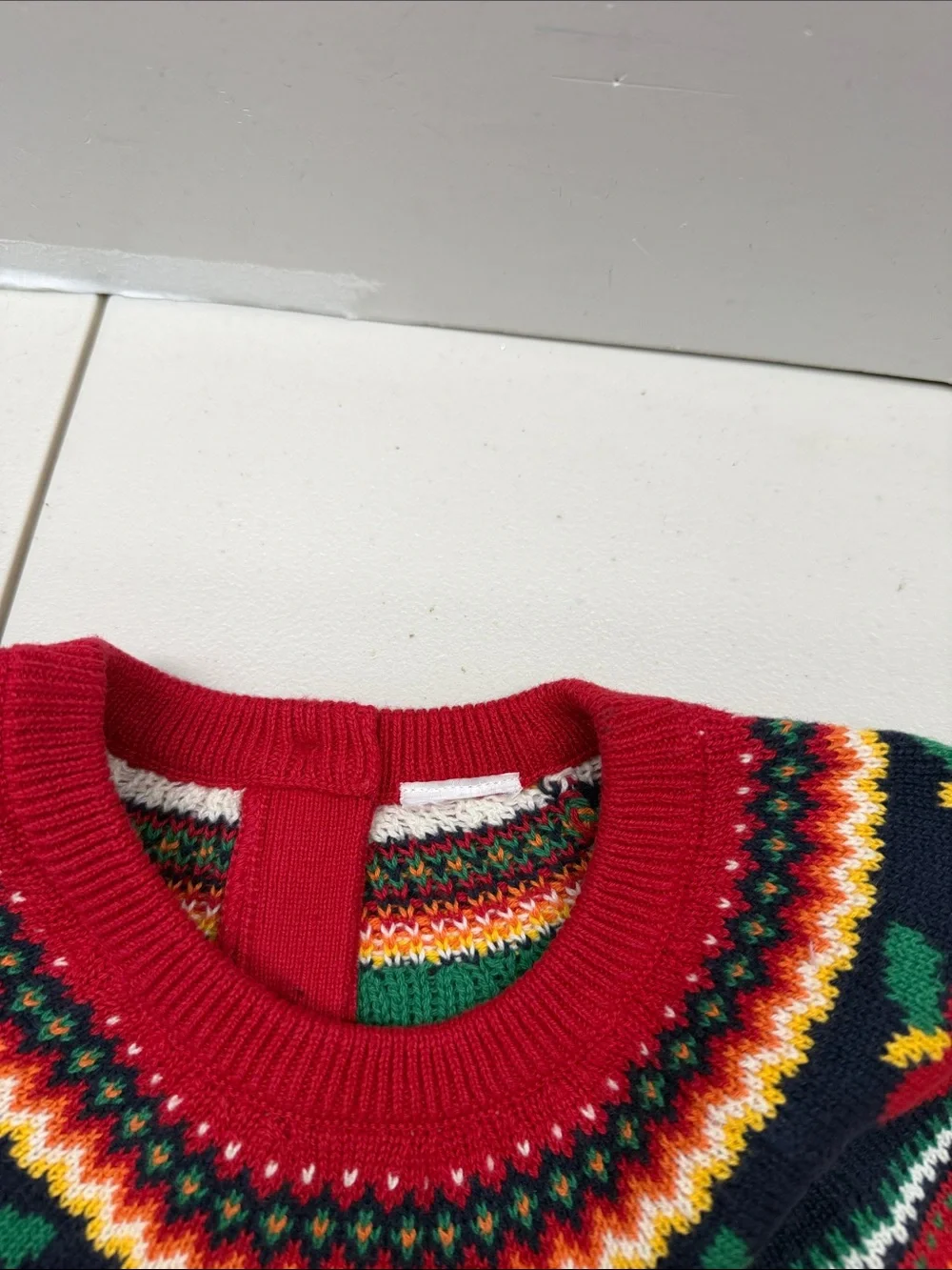 Gymboree Red Knit Apple Yoke Dress. No tag. Size 3T